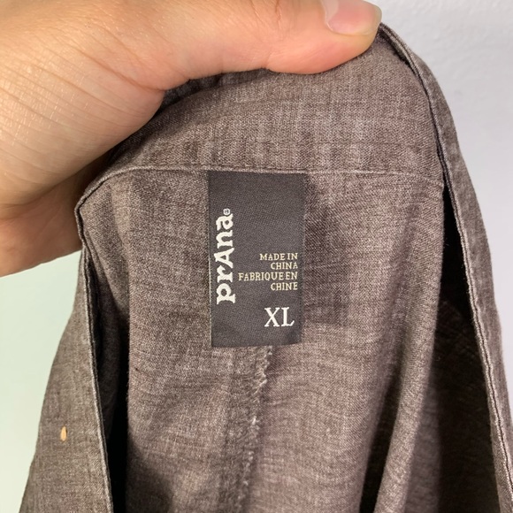 Prana Surta Brown Hemp Blend Drawstring Pants - Picture 6 of 7